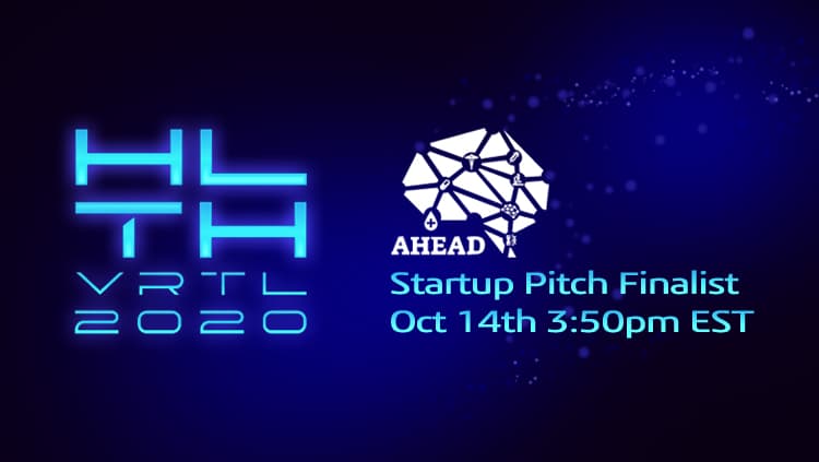 AHEAD Medicine is excited to present at the virtual HTLH 2020 as one of the 15 startup pitch finalists on Oct 14 3:50pm EST