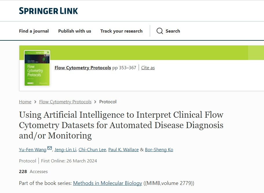 Using Artificial Intelligence to Interpret Clinical Flow Cytometry Datasets for Automated Disease Diagnosis and/or Monitoring